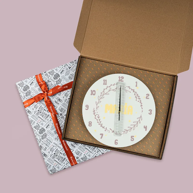 Personalized Nursery Room Wall Clock