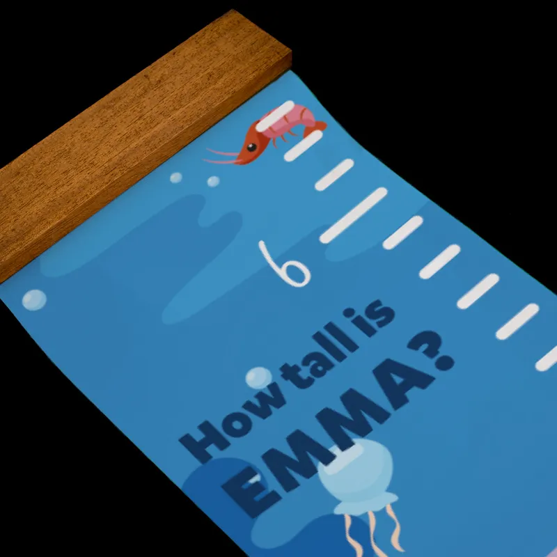 Personalised Ocean-Themed Growth Chart for Children
