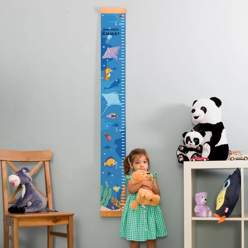 Personalised Ocean-Themed Growth Chart for Children