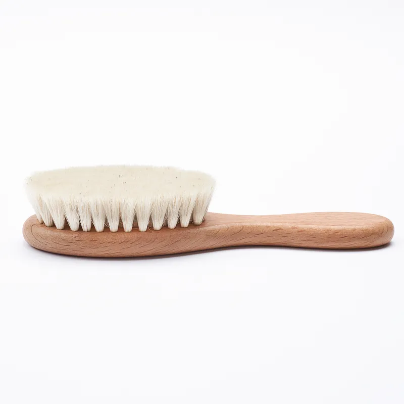 Personalized Organic Baby Hairbrush with Name as Baby Shower Gifts