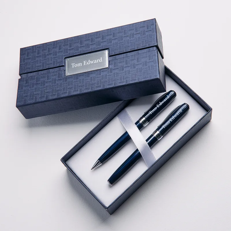 Personalized Pen Set with Custom Box for Men