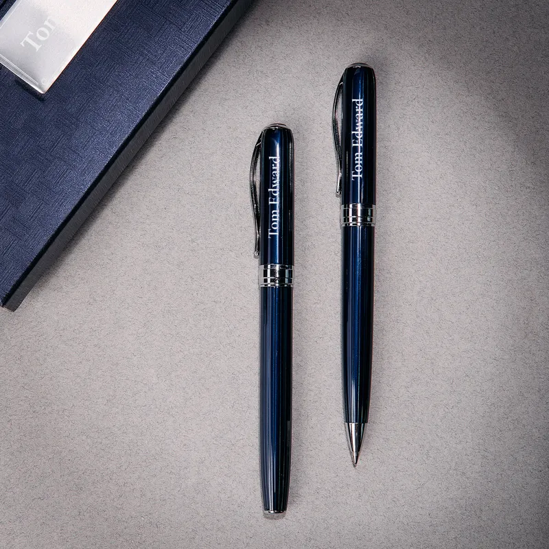 Personalized Pen Set with Custom Box for Men