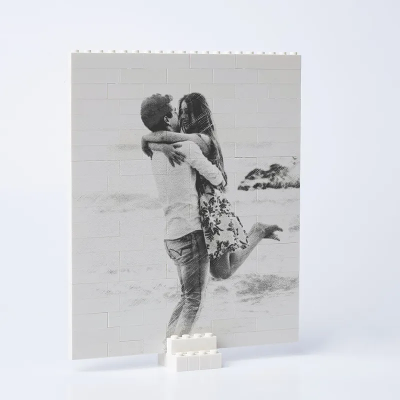 Personalized Pencil Drawing Illustrated Block Puzzle