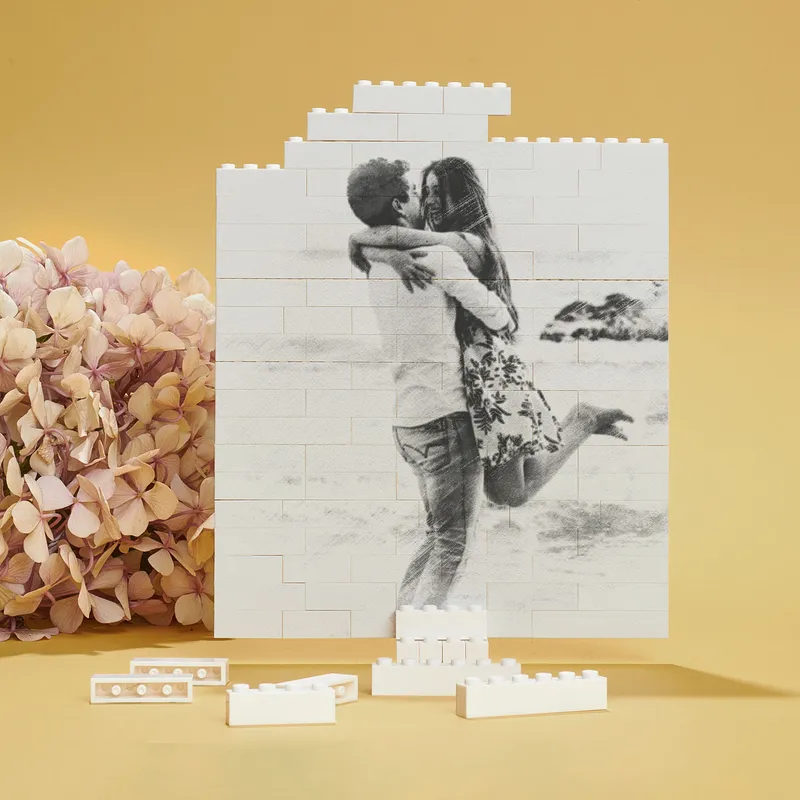 Personalized Pencil Drawing Illustrated Block Puzzle