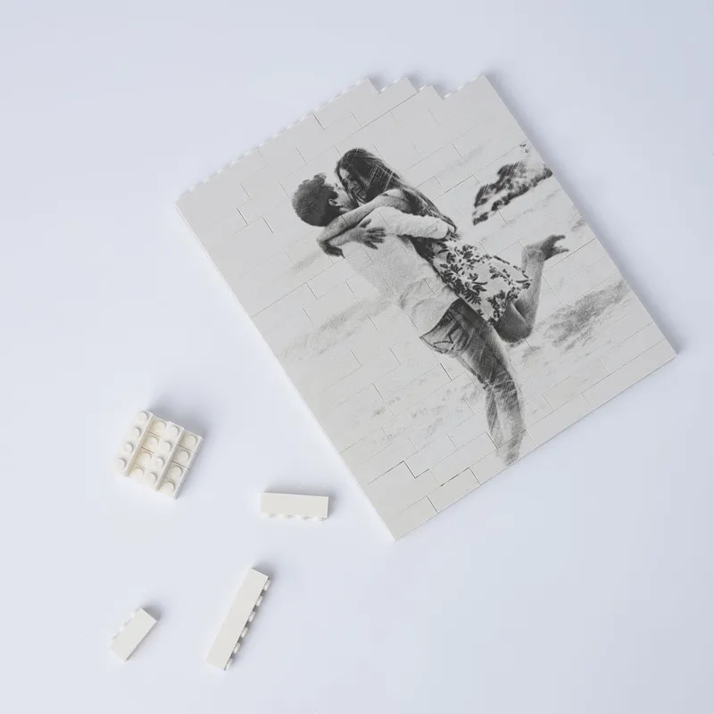 Personalized Pencil Drawing Illustrated Block Puzzle