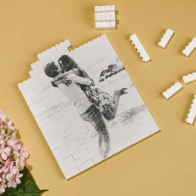 Personalized Pencil Drawing Illustrated Block Puzzle