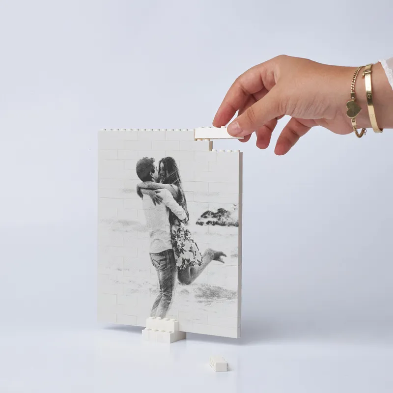 Personalized Pencil Drawing Illustrated Block Puzzle