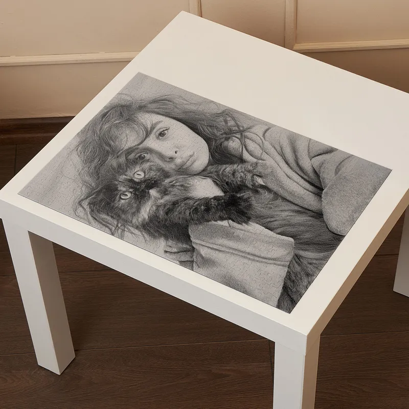 Personalized Pencil Photo effect Puzzle - 500 Pieces