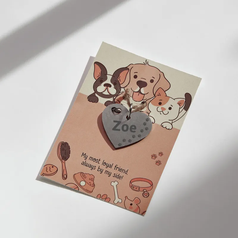 Personalized Pet ID Tag with Custom Contact Information