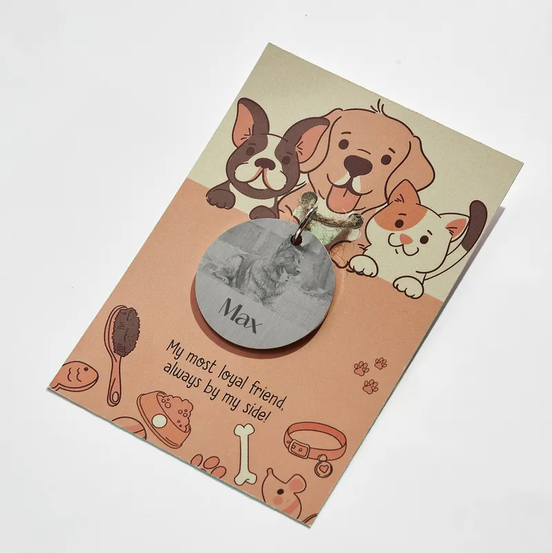Personalized Pet Photo ID Tag for Collars
