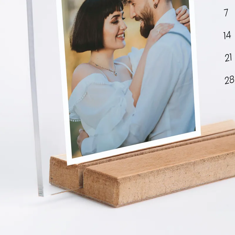 Personalized Photo Acrylic Song Plaque With Calendar