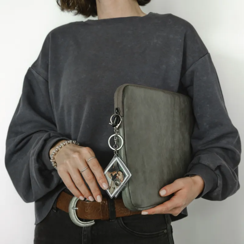 Personalized Photo Album Keychain with Clear Cover