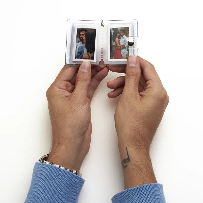 Personalized Photo Album Keychain with Clear Cover