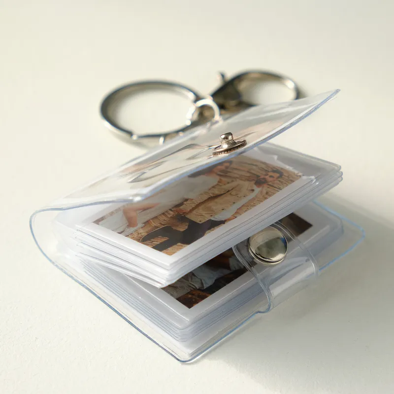 Personalized Photo Album Keychain with Clear Cover