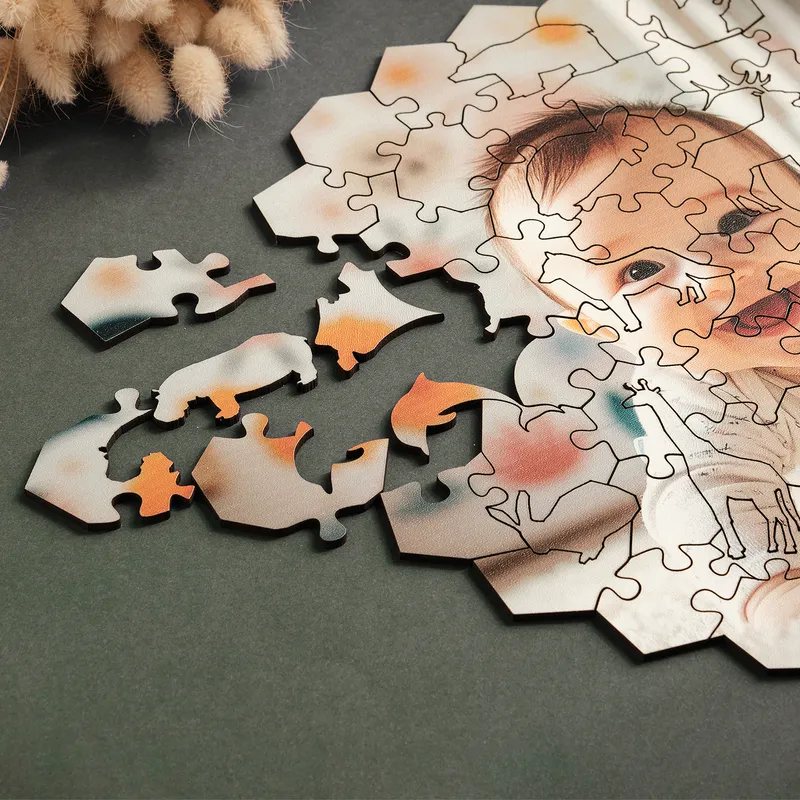 Personalized Photo Animal Puzzle for Kid's Birthday Gift