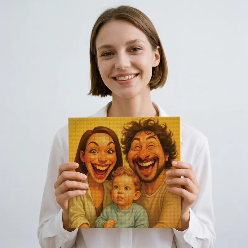 Personalized Photo Brick Puzzle with Custom Effects - 200 Pieces