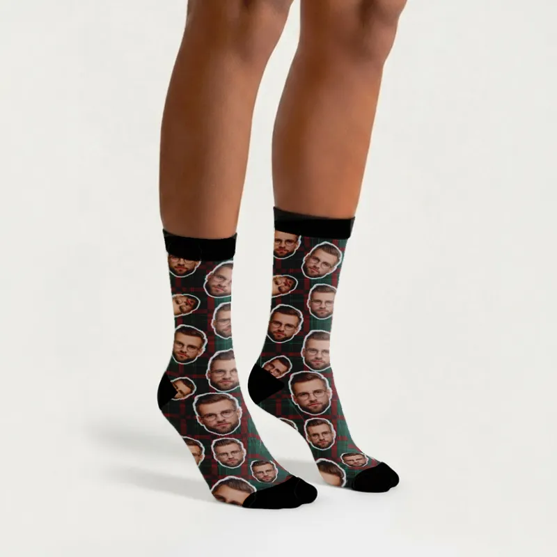 Personalised Photo Christmas Socks
