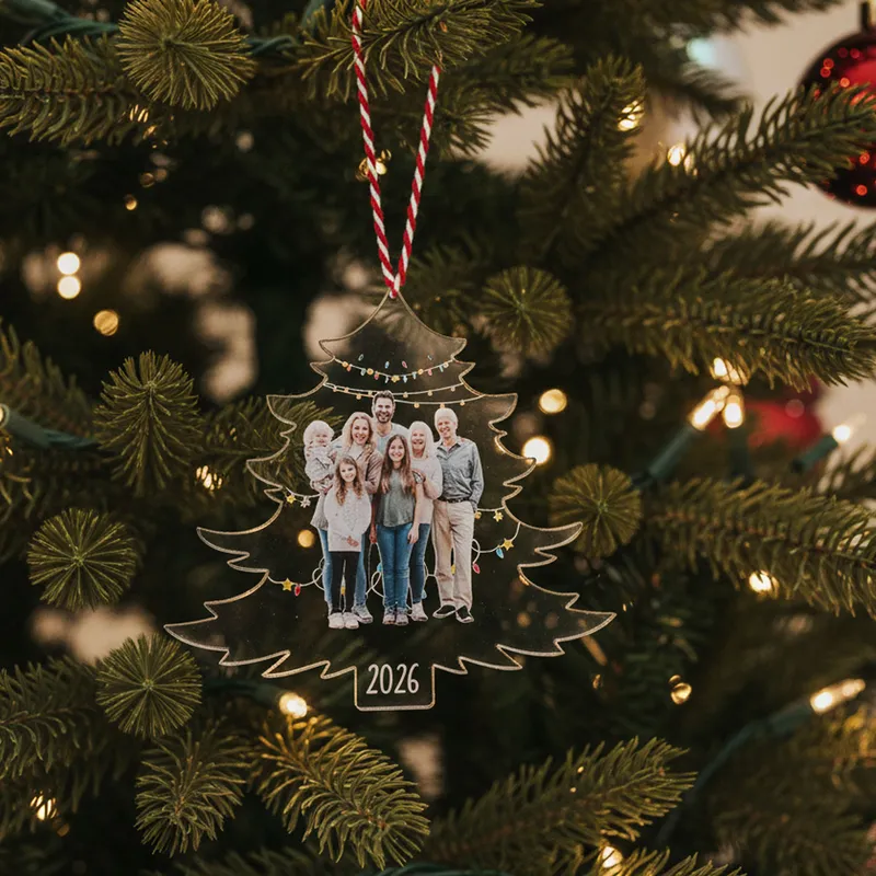 Personalized Photo Christmas Tree Ornament Gift