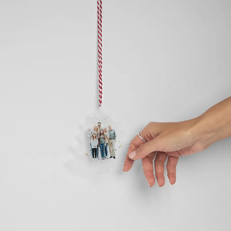Personalized Photo Christmas Tree Ornament Gift