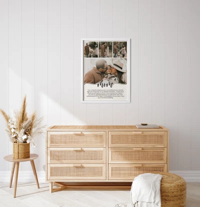 Personalized Photo Collage Frame for Mom Keepsake Gift