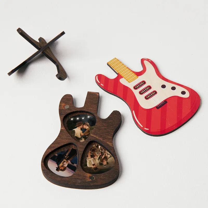 Personalized Photo Guitar Pick Set for Music Lovers - Set Of 3