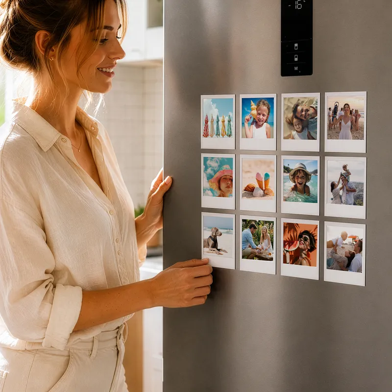 Personalised Photo Magnet Set of 12