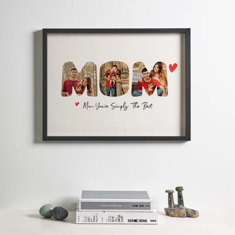 Personalized Photo Message Frame for Mom 12x16