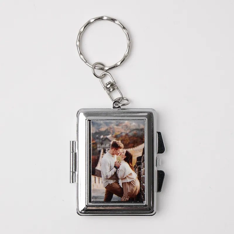 Personalized Photo Mirror Keychain Keepsake