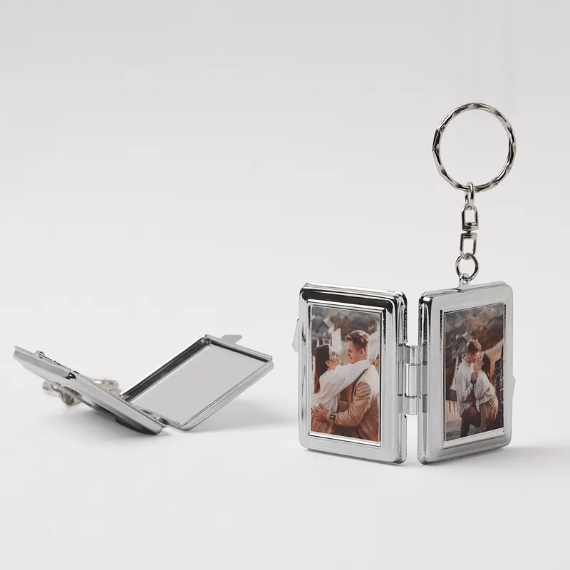 Personalized Photo Mirror Keychain Keepsake