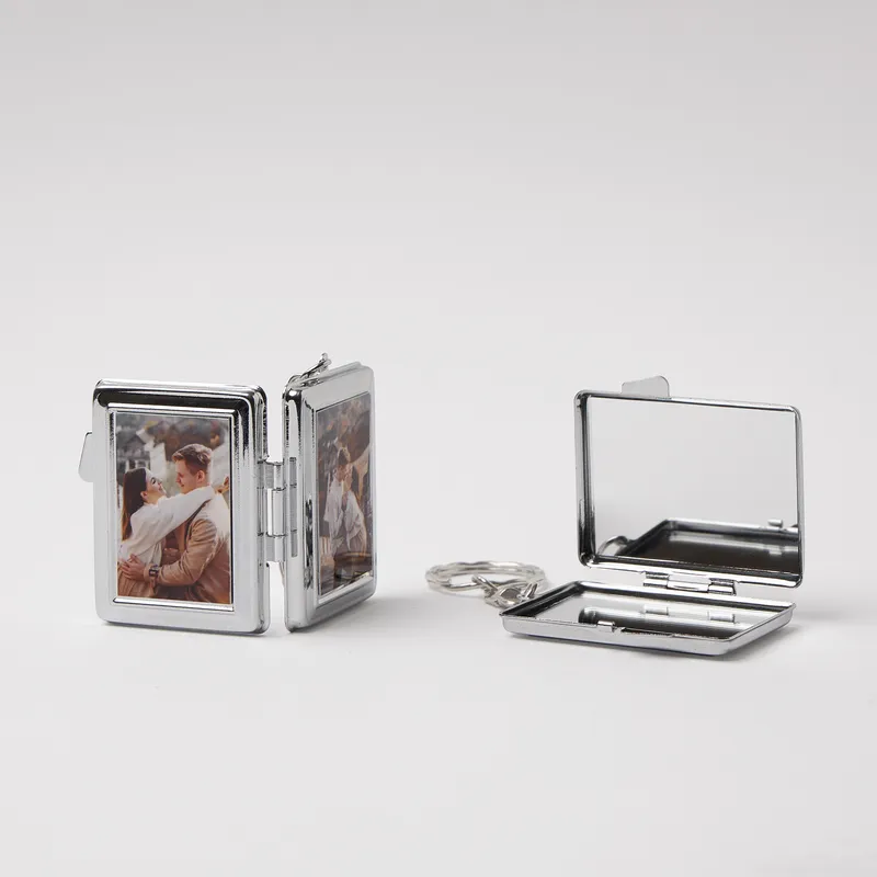 Personalized Photo Mirror Keychain Keepsake