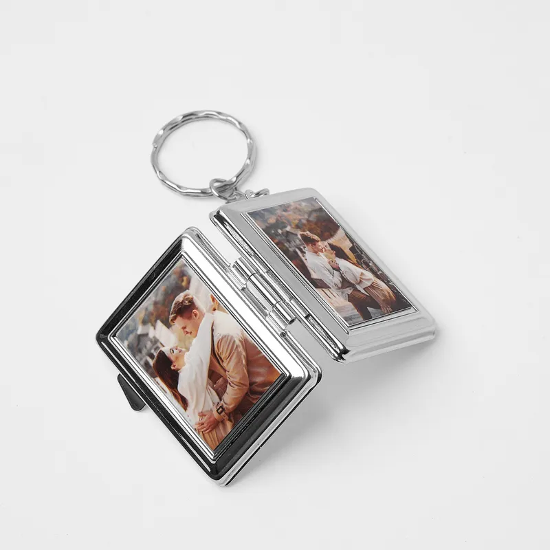Personalized Photo Mirror Keychain Keepsake