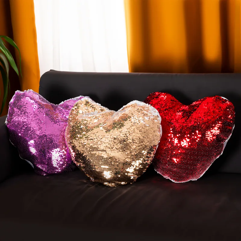 Personalized Photo Printed Heart Shaped Magic Pillow