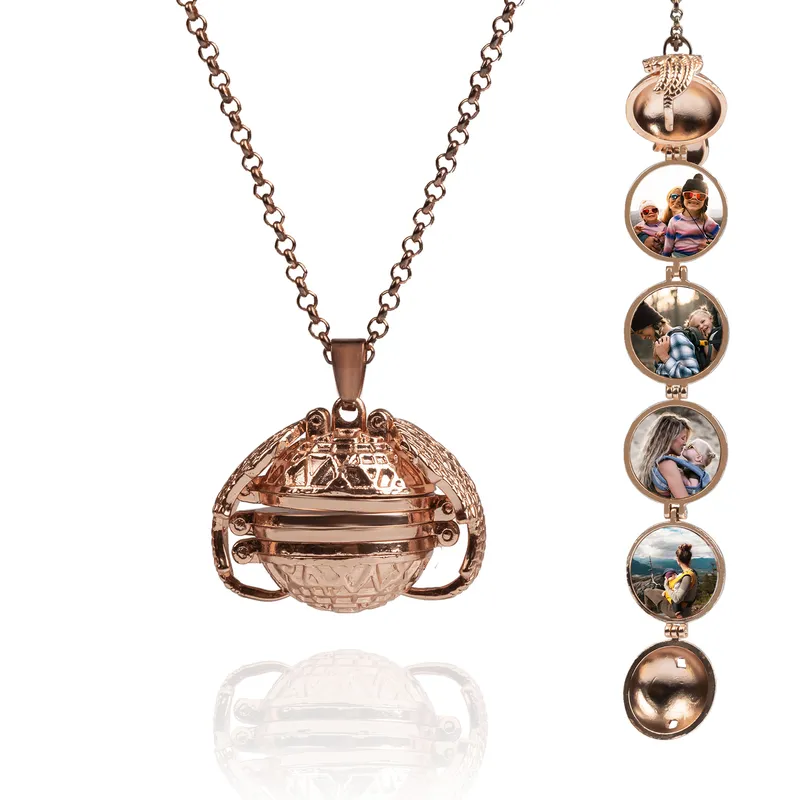 Personalized Photo Printed Locket with Wings