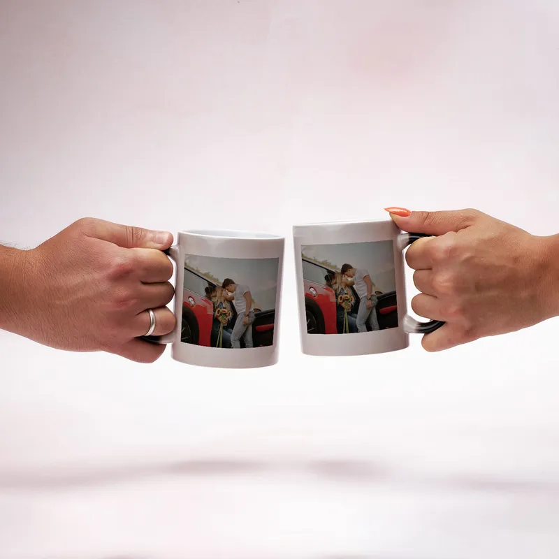 Personalized Photo Printed Magic Cup Set of 2