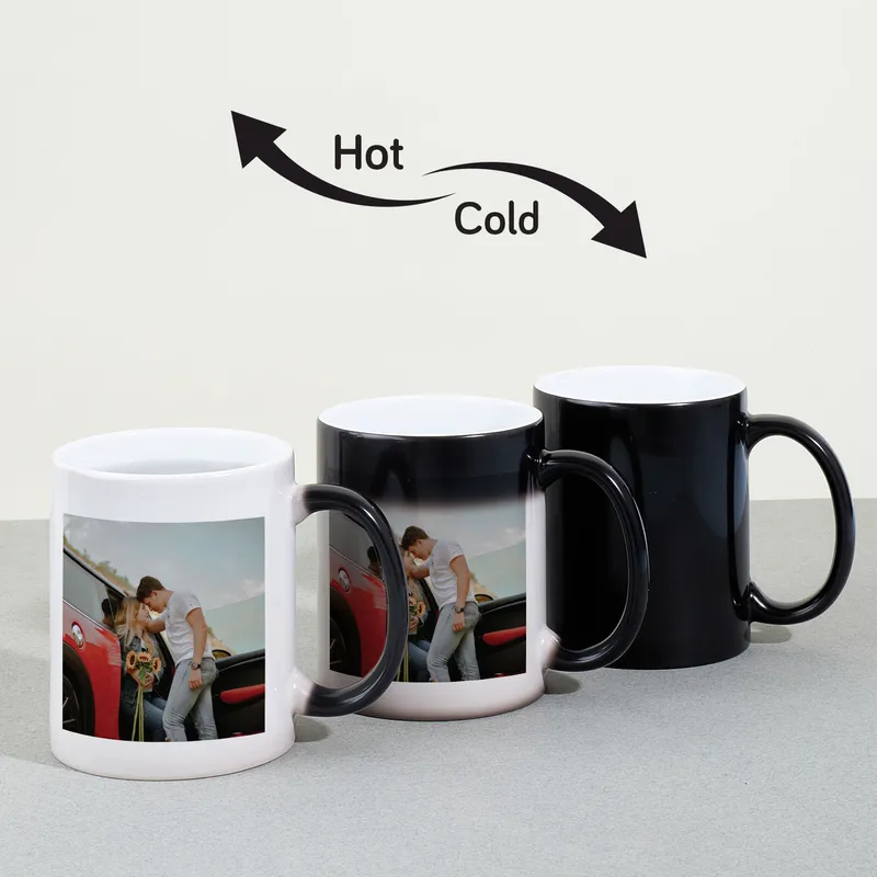 Personalized Photo Printed Magic Cup Set of 2