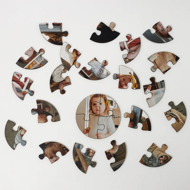Personalized Photo Puzzle Set for Kids 4 Pieces - Set Of 6