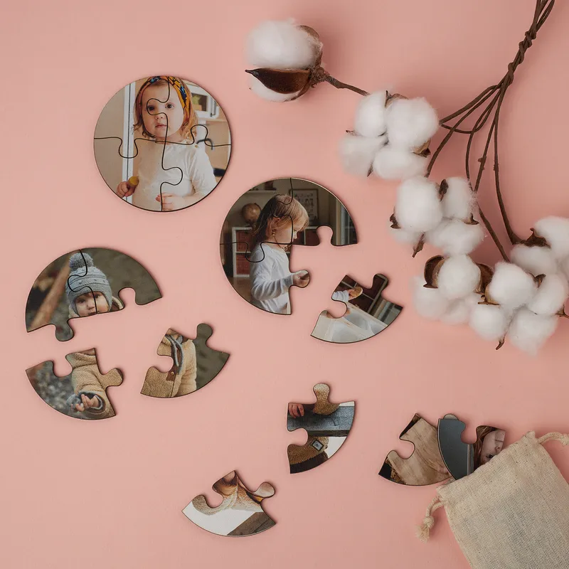 Personalized Photo Puzzle Set for Kids 4 Pieces - Set Of 6