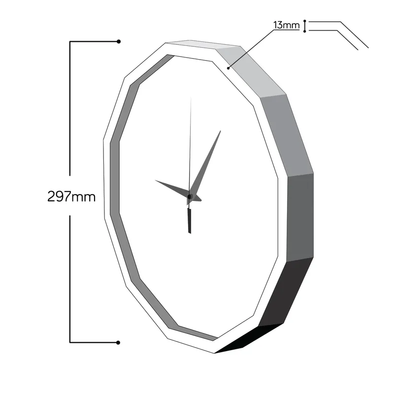 Personalised Wooden Photo Wall Clock for Baby and Kids' Rooms