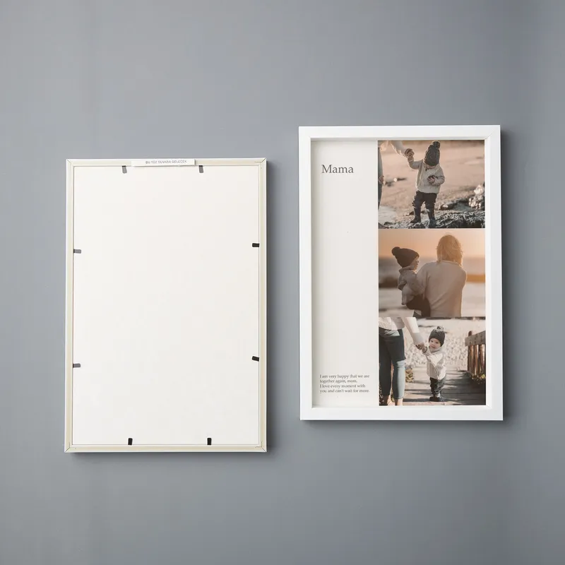 Personalized Picture Frame with Three Photos and Custom Message for Mother Gifts