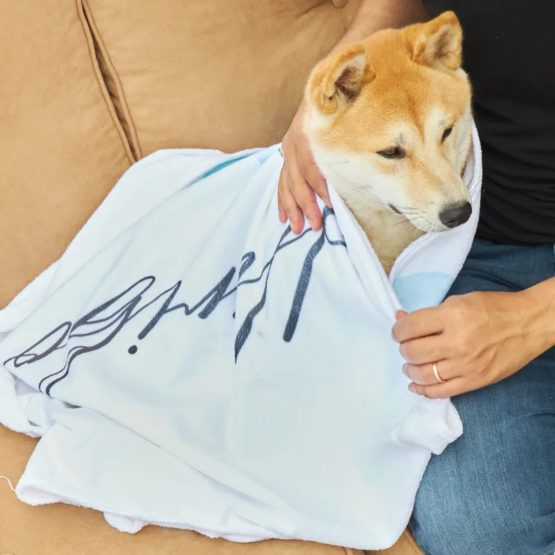 Personalized Picture Water Color Design Printed Ultra Absorbent Pet Towel