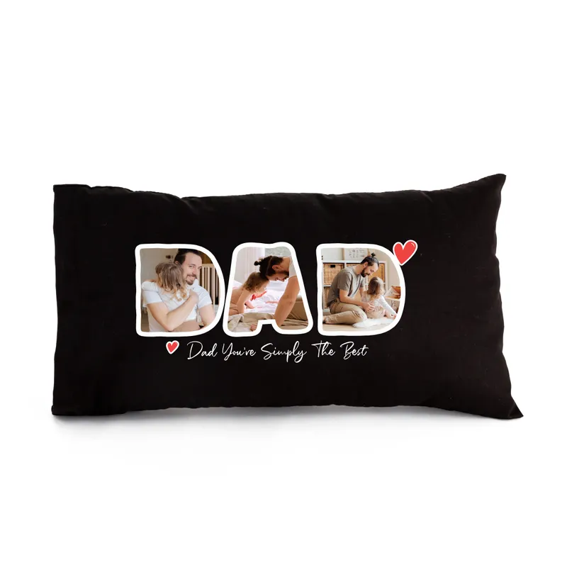 Personalized Pillow with Photo Printing Gift for Dad as a Perfect Father's Day Gift