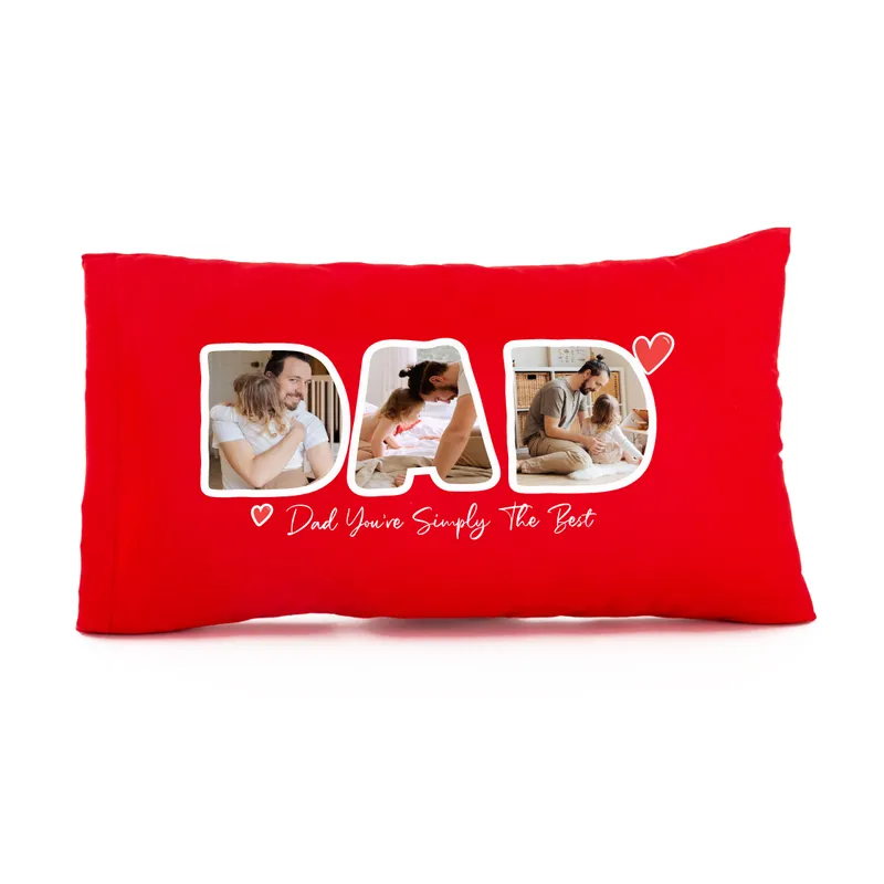 Personalized Pillow with Photo Printing Gift for Dad as a Perfect Father's Day Gift