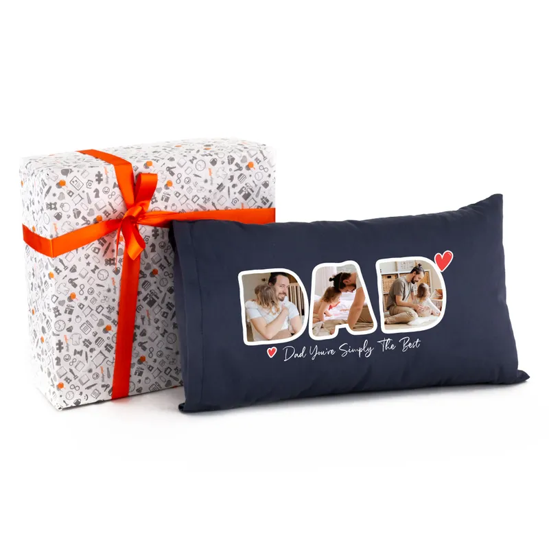 Personalized Pillow with Photo Printing Gift for Dad as a Perfect Father's Day Gift