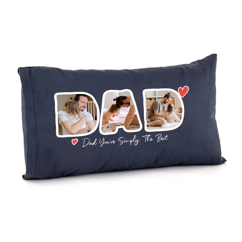 Personalized Pillow with Photo Printing Gift for Dad as a Perfect Father's Day Gift
