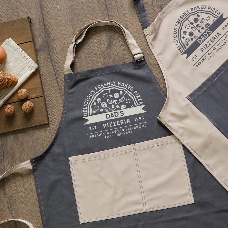 Personalized Pizza Chef Apron for Dad