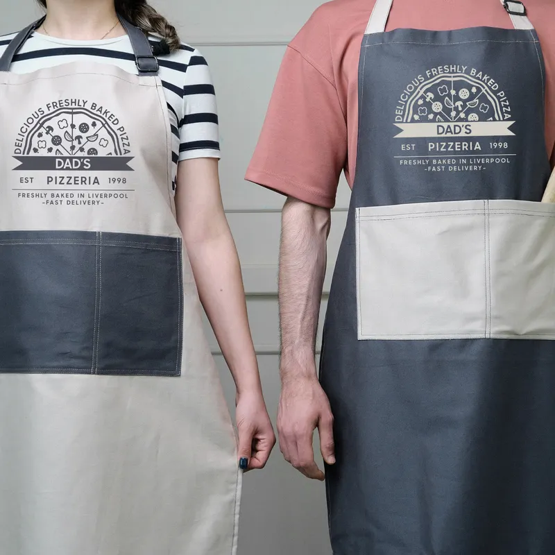Personalized Pizza Chef Apron for Dad