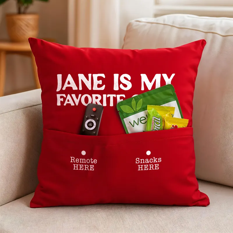 Personalized Pocket Pillow for Mom Mother's Day Gift
