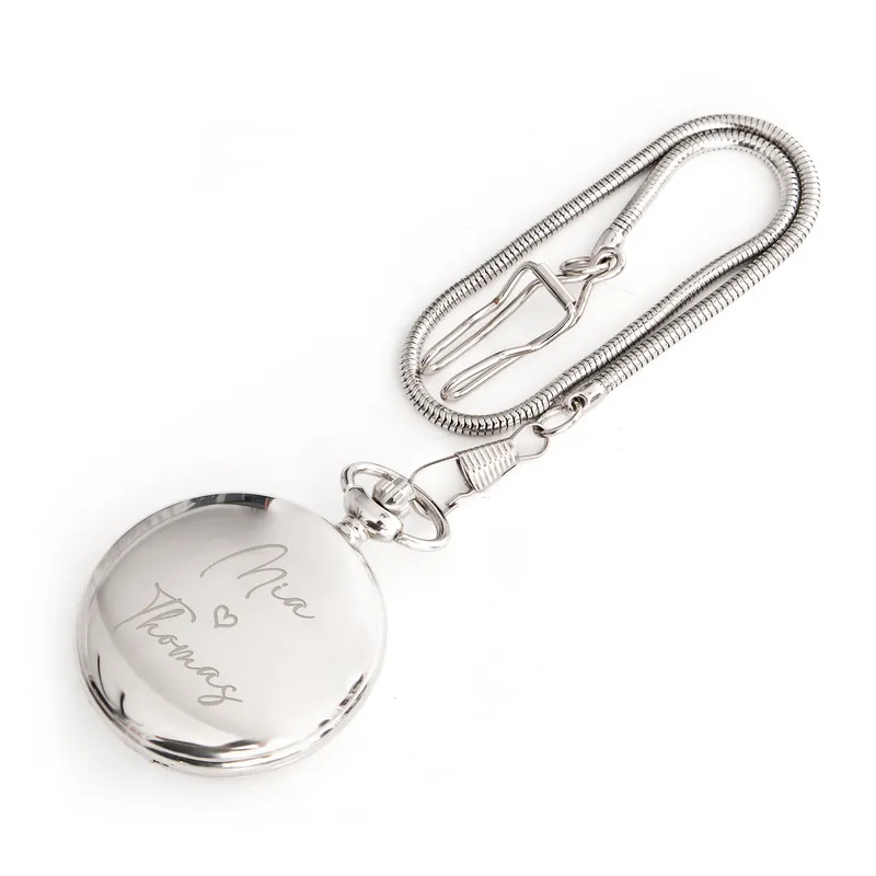 Personalized Pocket Watch Gift for Him