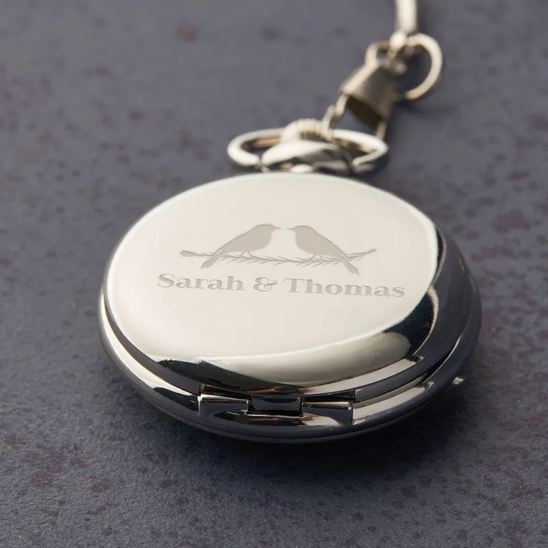 Personalized Pocket Watch Gift for Him