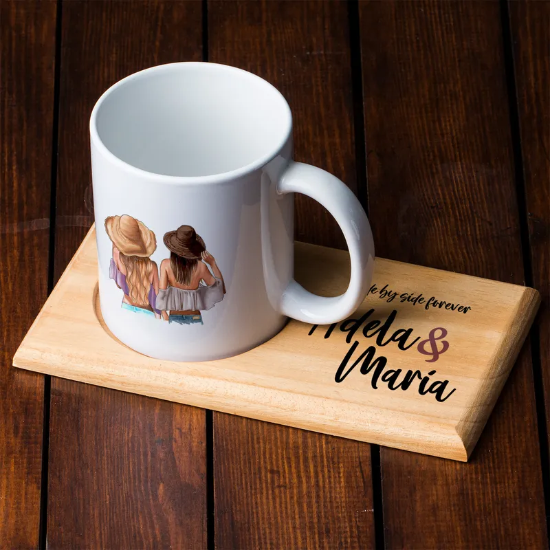 Personalized Porcelain Cup Presentation Set for Close Friends